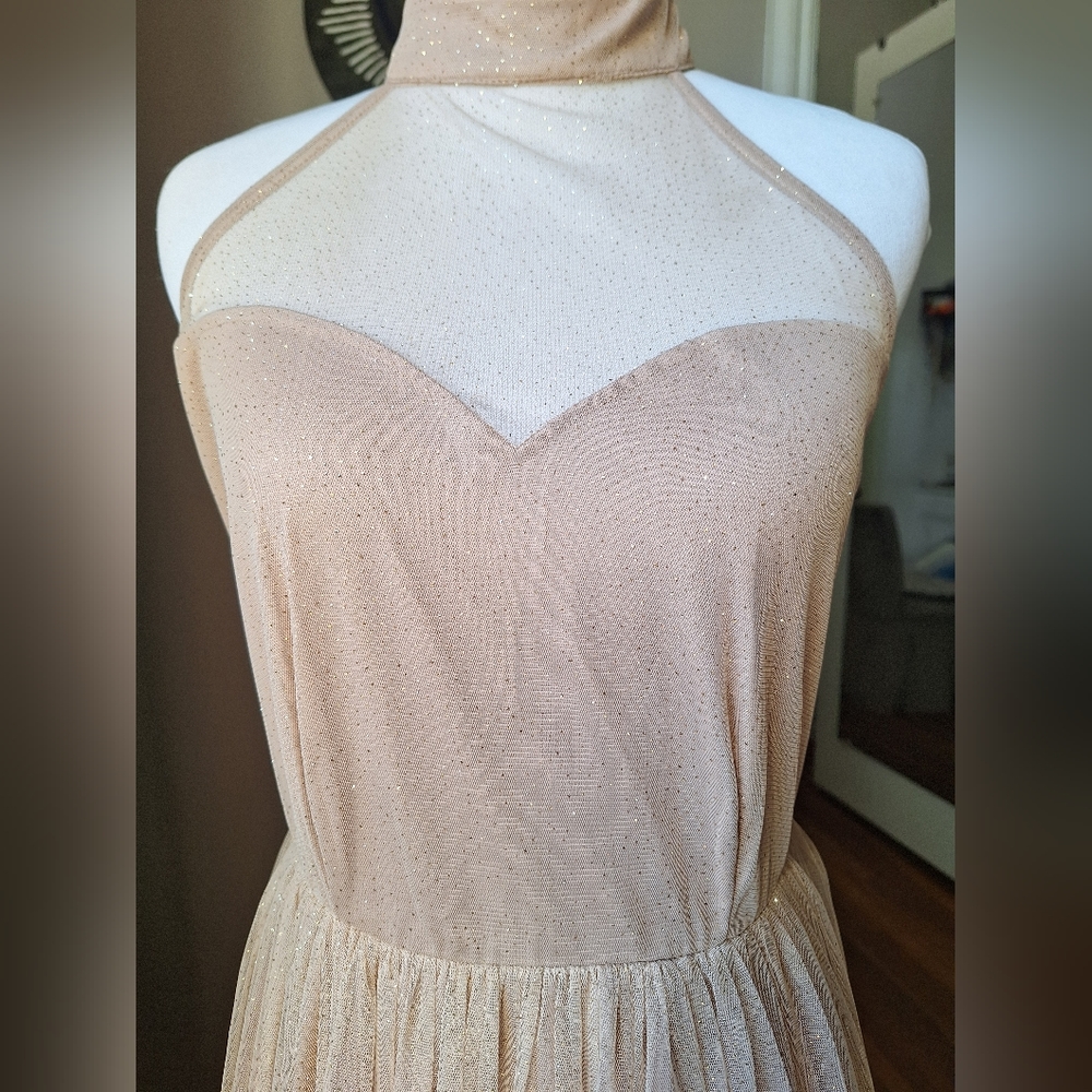 Party Dress, Nude Dress, Long Dress